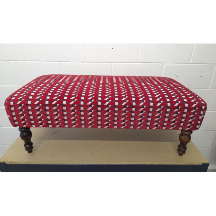 20 x 40 Pierre Frey red velvet footstool front.jpg